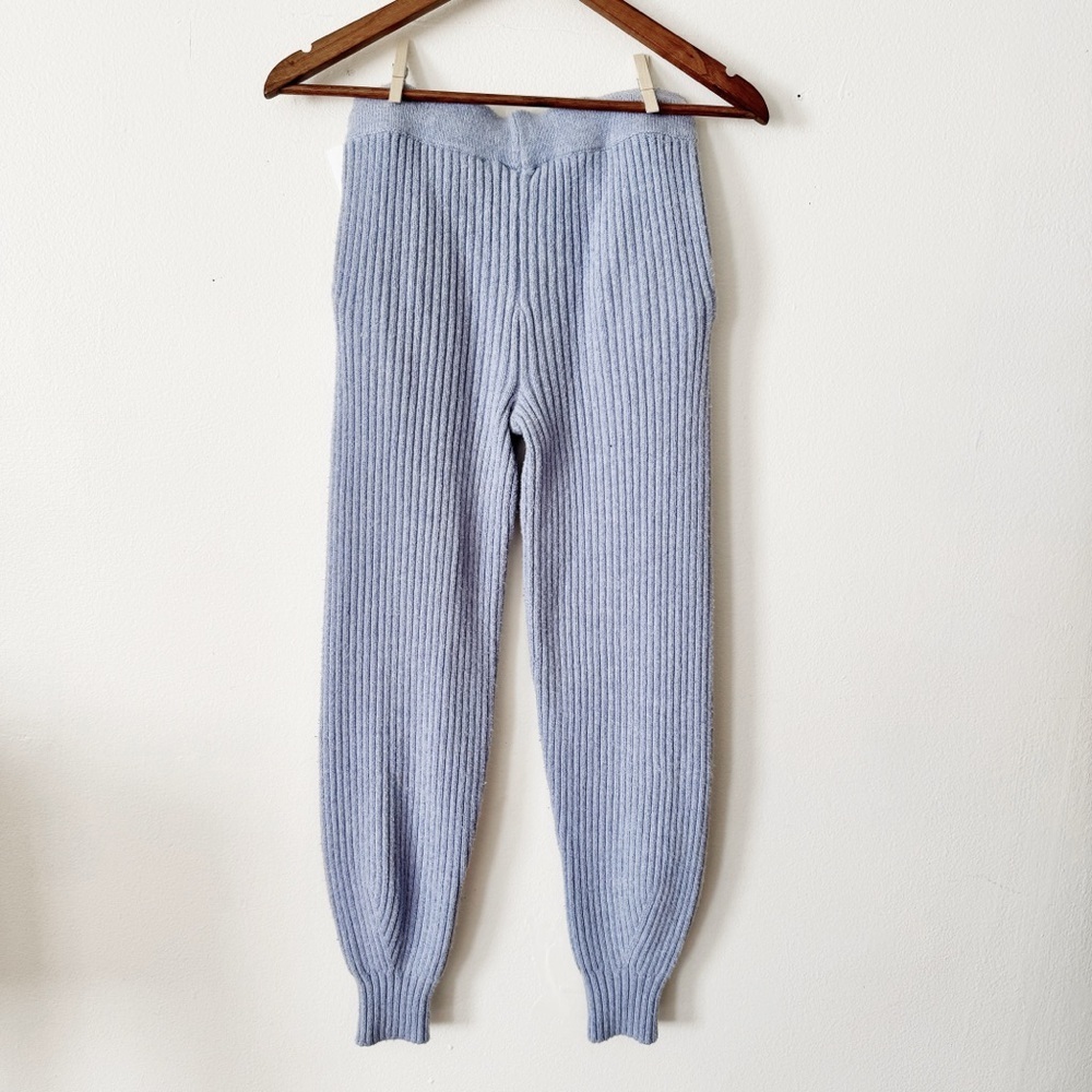 Universal Thread Light Blue Ribbed Knit Jogger Pants XS - Picture 5 of 5